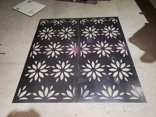 Botanical CNC Panel BOT-06 | Laser Cut DXF File