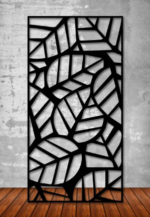 Botanical CNC Panel BOT-12 | Laser Cut DXF File
