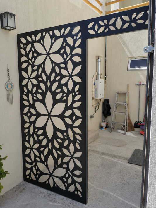 Botanical CNC Panel BOT-31 | Laser Cut DXF File