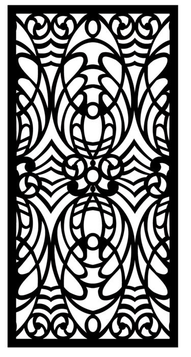 Abstract CNC Panel ABS-36 | Laser Cut DXF File