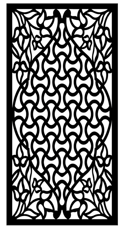 Abstract CNC Panel ABS-37 | Laser Cut DXF File