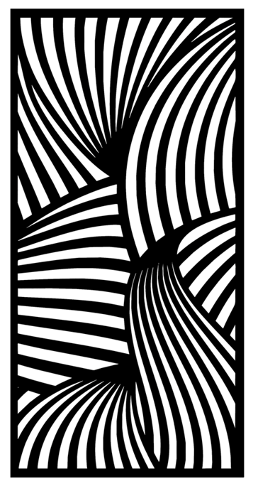 Abstract CNC Panel ABS-40 | Laser Cut DXF File